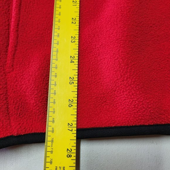 Vintage Russell Athletic Malden Mills Polar Fleece Vest Sweatshirt Large Red - Picture 11 of 11